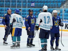 Матч открытия АЛХЛ дивизиона «Любитель» 2017-2018. «Номад» - «Койгельды» 